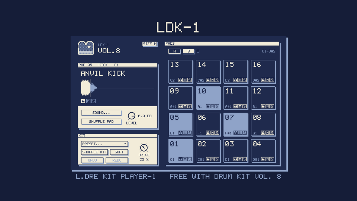 LDK-1 (L.Dre Kit Player-1) - free with L.Dre Drum Kit Vol. 8
